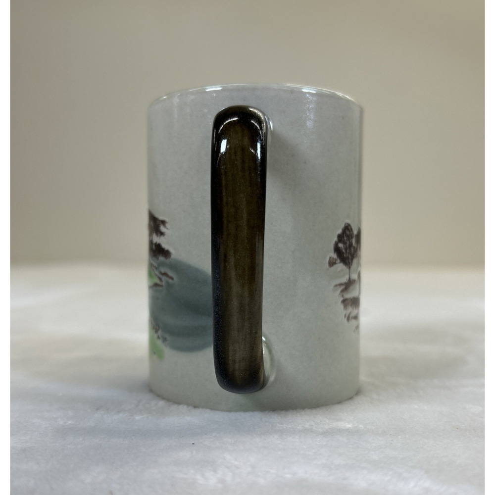 Vintage Otagiri Male Golfer Ceramic Embossed Stoneware Coffee Cup Bnfts Charity - Picture 2 of 10